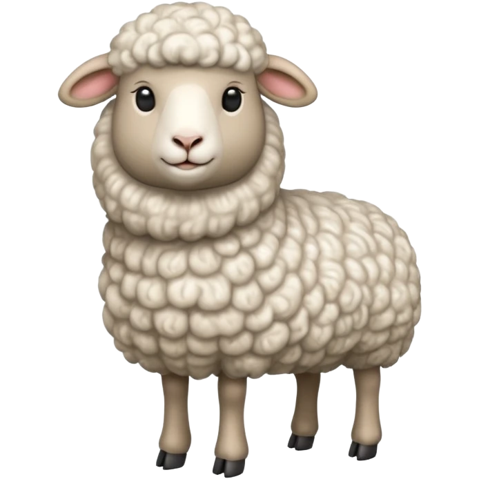 High resolution of   realistic full body sheep without distorted , no extra hybrid emoji