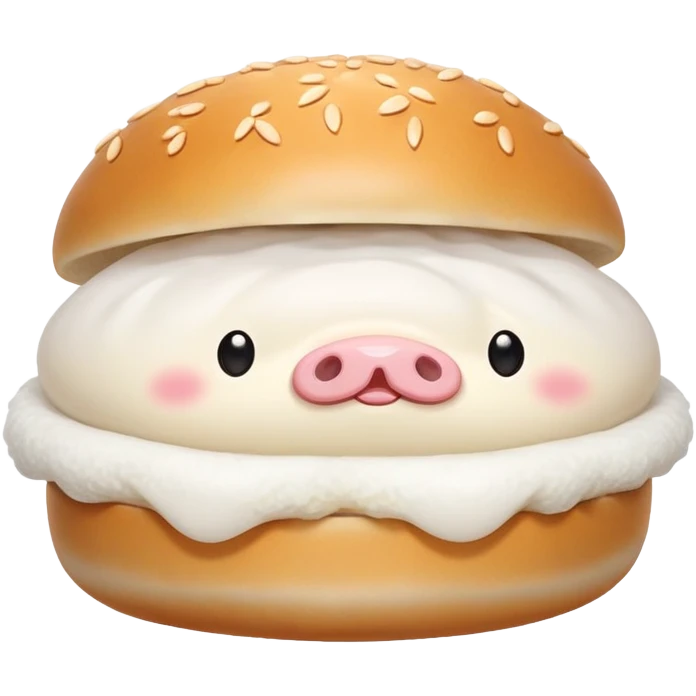 Pork bun emoji