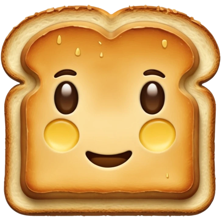 toasted bread on butter emoji