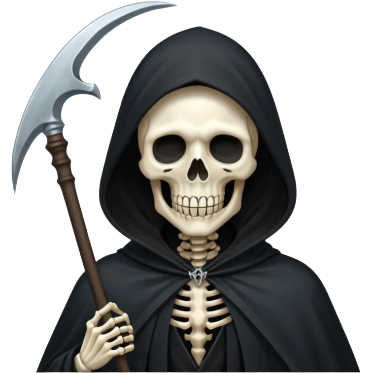 the death with black cloak emoji