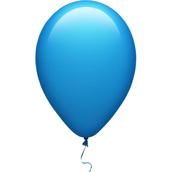 blue balloon emoji