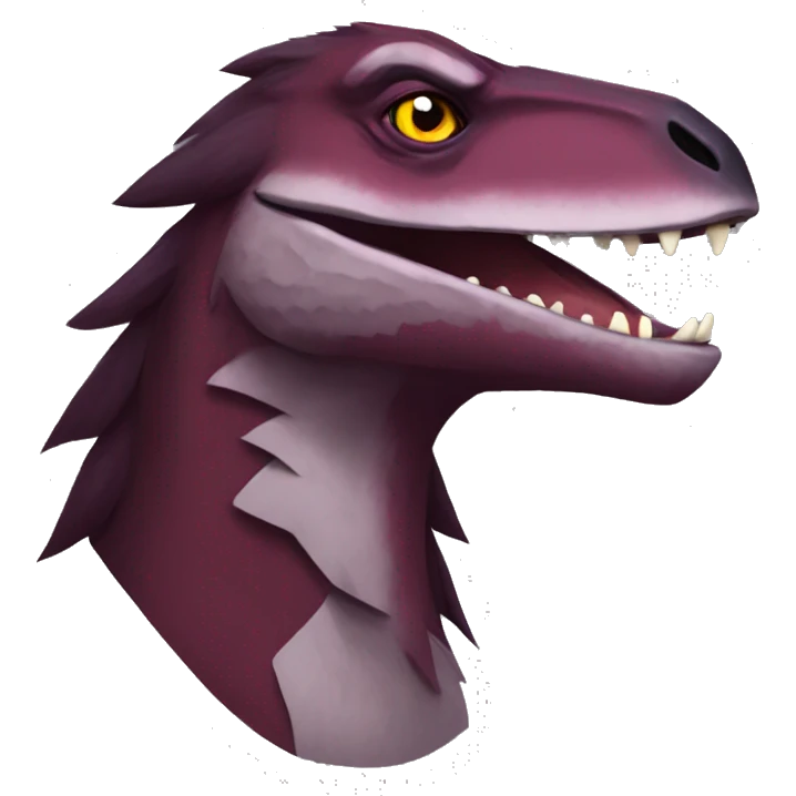 Maroon Sergal-raptor emoji