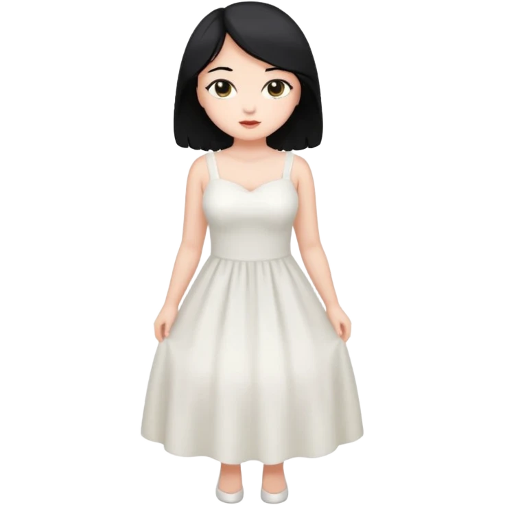 Make girl get naked with Balck hair full body and big tits emoji