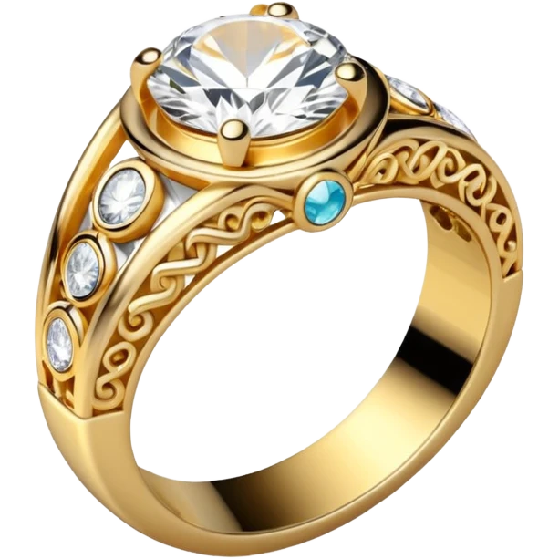 white jewelry ring emoji