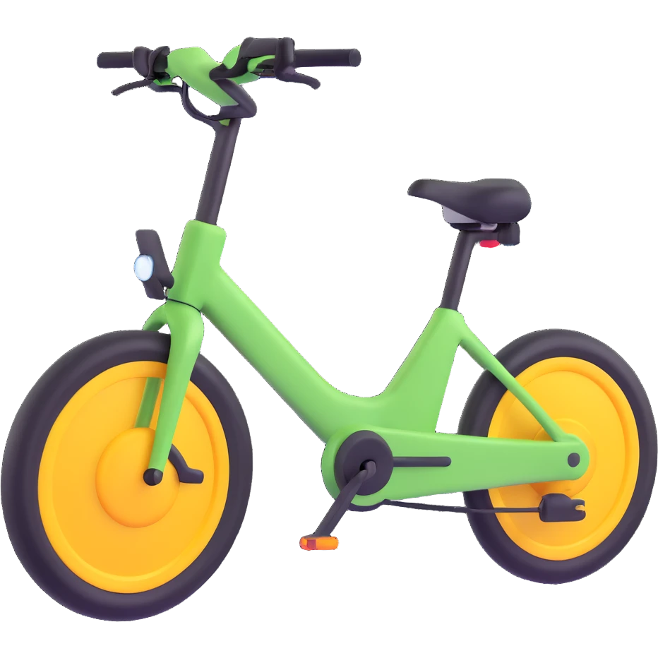 modern e-bike 3d emoji style emoji