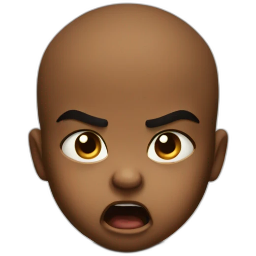 angry baby emoji