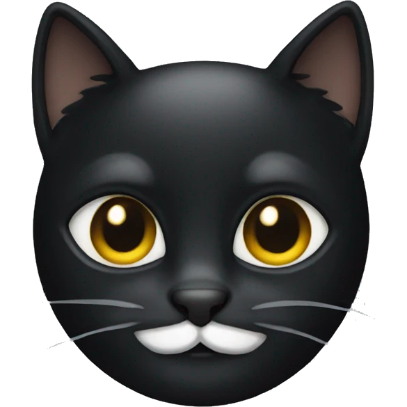 Black cat face emoji