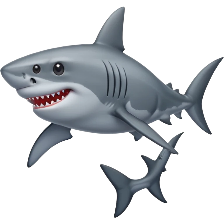 a shark wearing shoes emoji