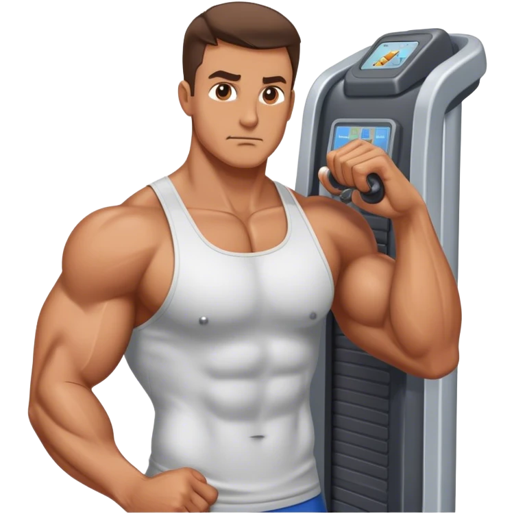 guy pec deck exercise emoji