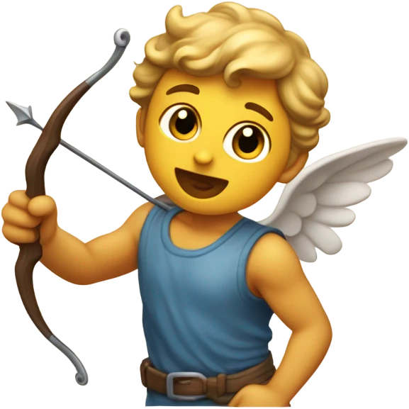 Cupido con una flecha emoji