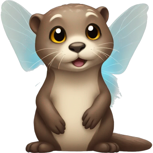 otter with butterfly wings emoji