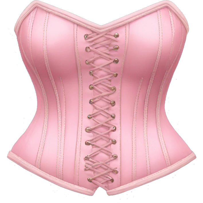 Vintage pink pastel corset emoji