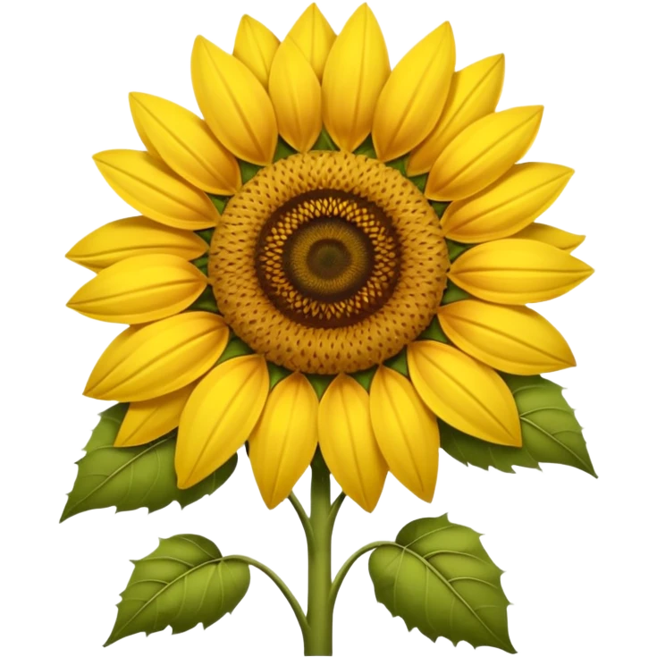 Noo, i want sunflower 🌻.  Just like this. With browner center. And without green sleaves. Much more browner center of the flower please
 emoji