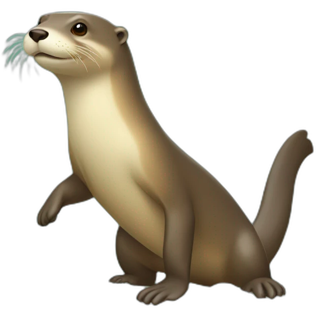 Loutre sur chameau sur surf emoji