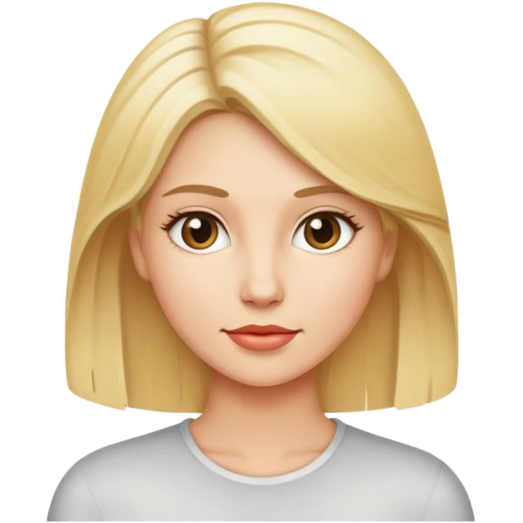 Naked woman blond emoji