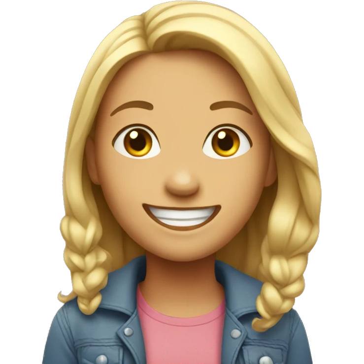 happy girl emoji