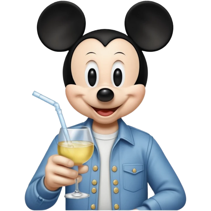 Mickey qui boit de la vodka  emoji