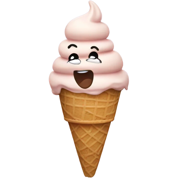 Ice cream dancing emoji