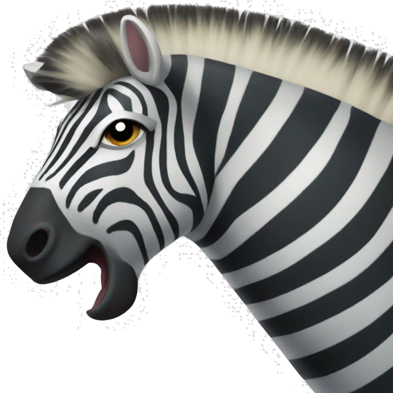 very strong zebra emoji