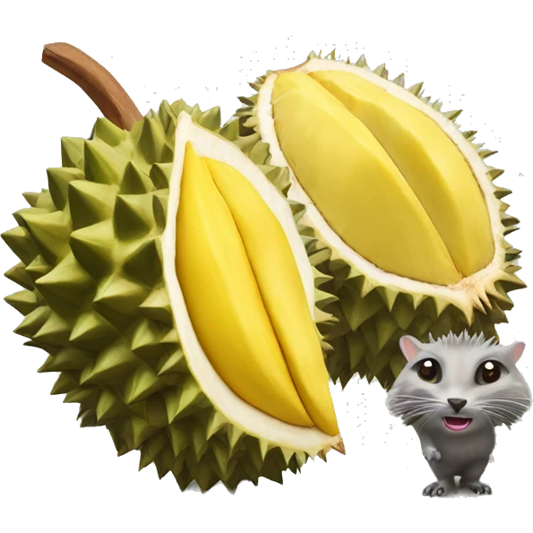 Durian with animals emoji