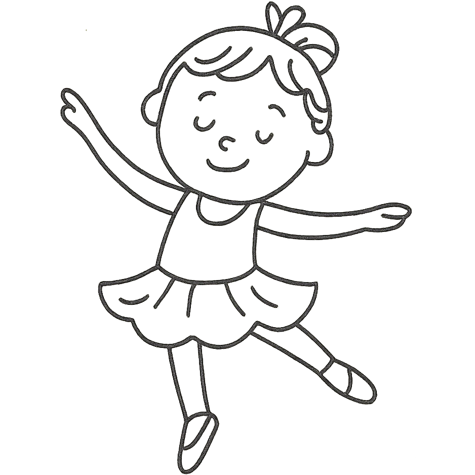 white baby girl dancer emoji