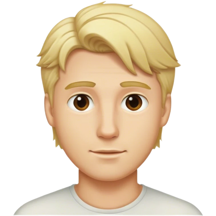blonde male hair emoji