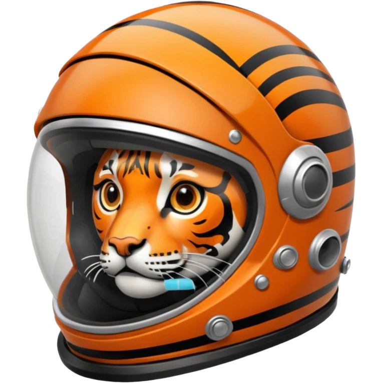 closed helmet astronaut riding tiger emoji