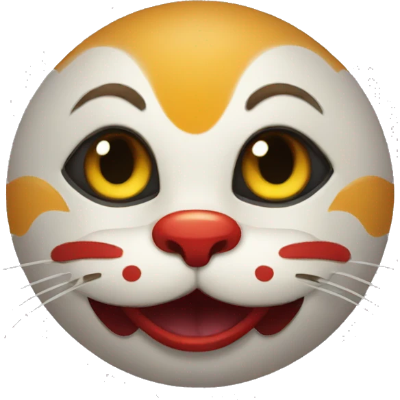 Gato payaso luna  emoji