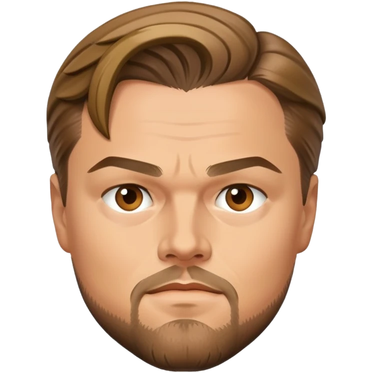 Leonardo DiCaprio celebrity portrait emoji