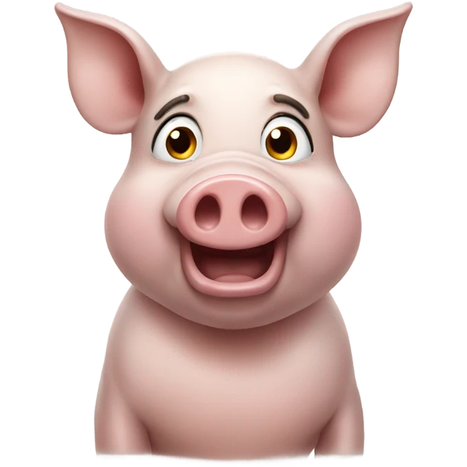Pig calling emoji
