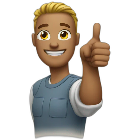 Flash giving a thumbs-up emoji