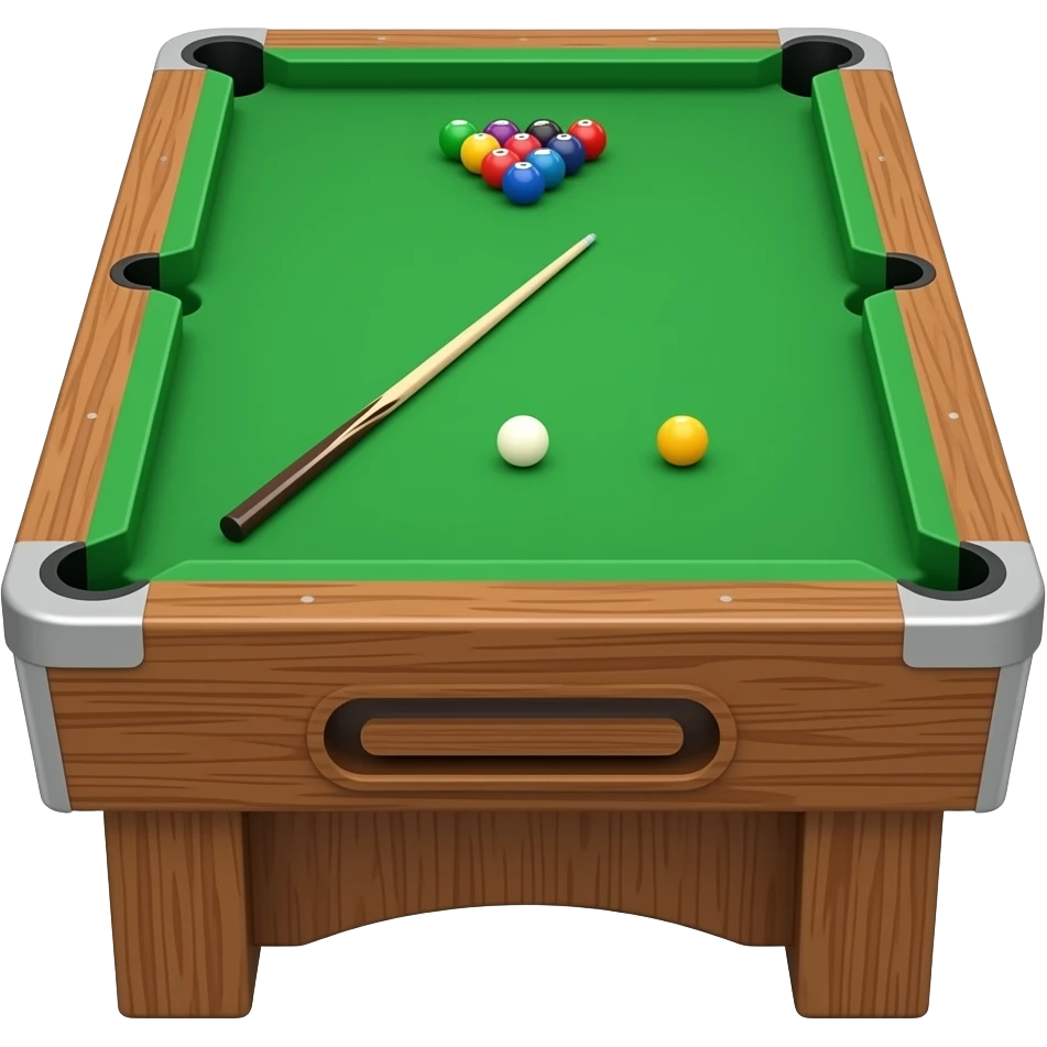 green color pool table emoji