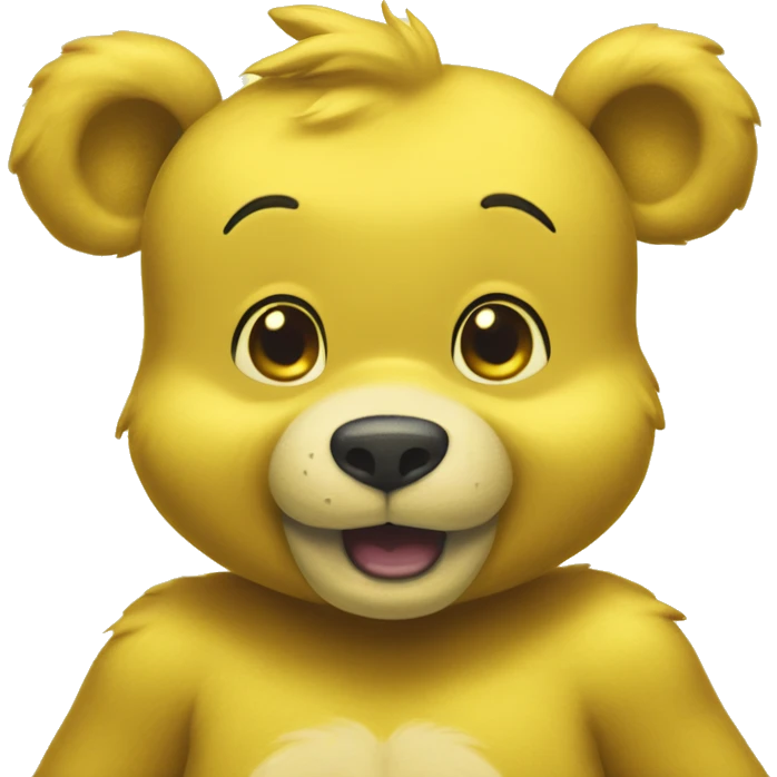 Yellow carebear emoji