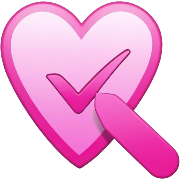 pink check mark emoji