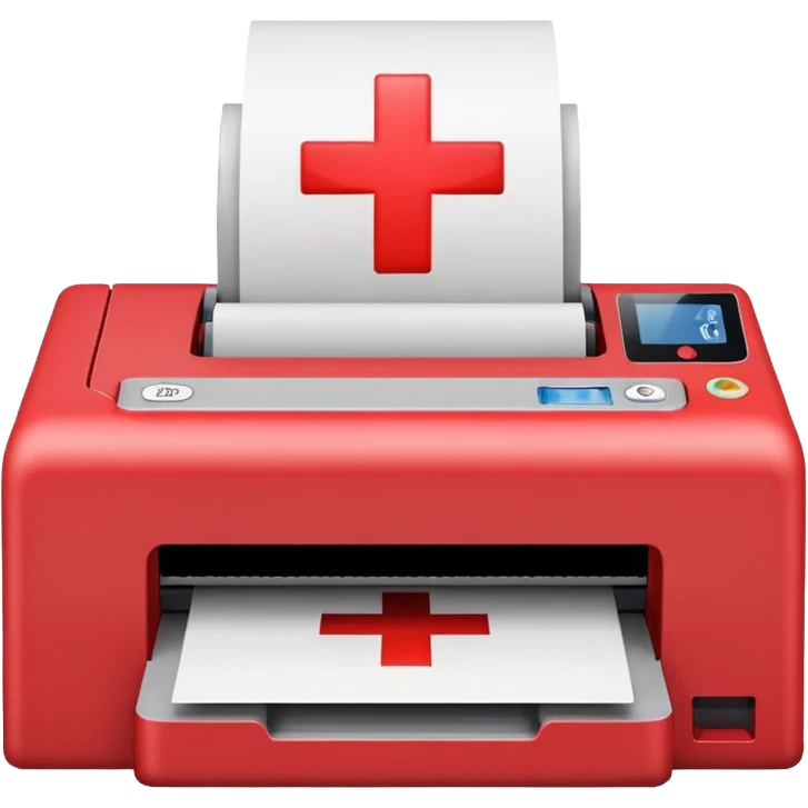 Техническая Картинка удаление принтера из системы, на ней должен быть изображен принтер с красным крестиком emoji