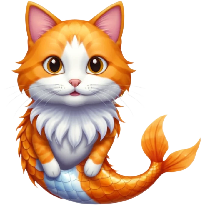 mermaid cat emoji