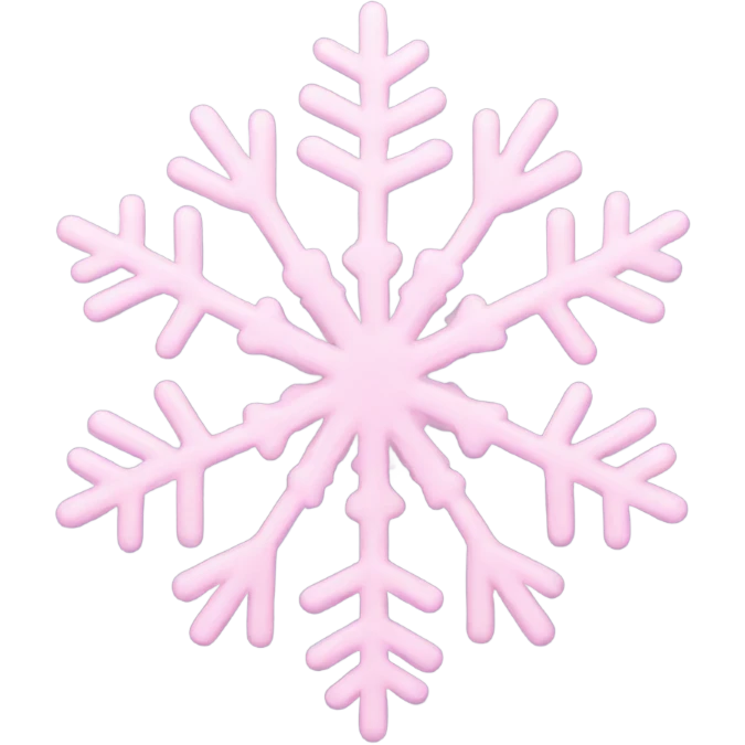pastel pink snowflake   emoji