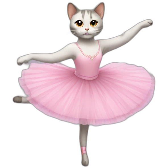 Cat being a balerina emoji