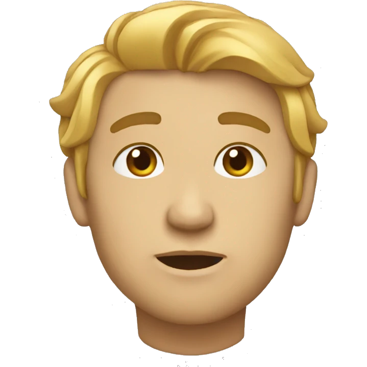 Crea un emoji que asemeje a una persona pensado emoji