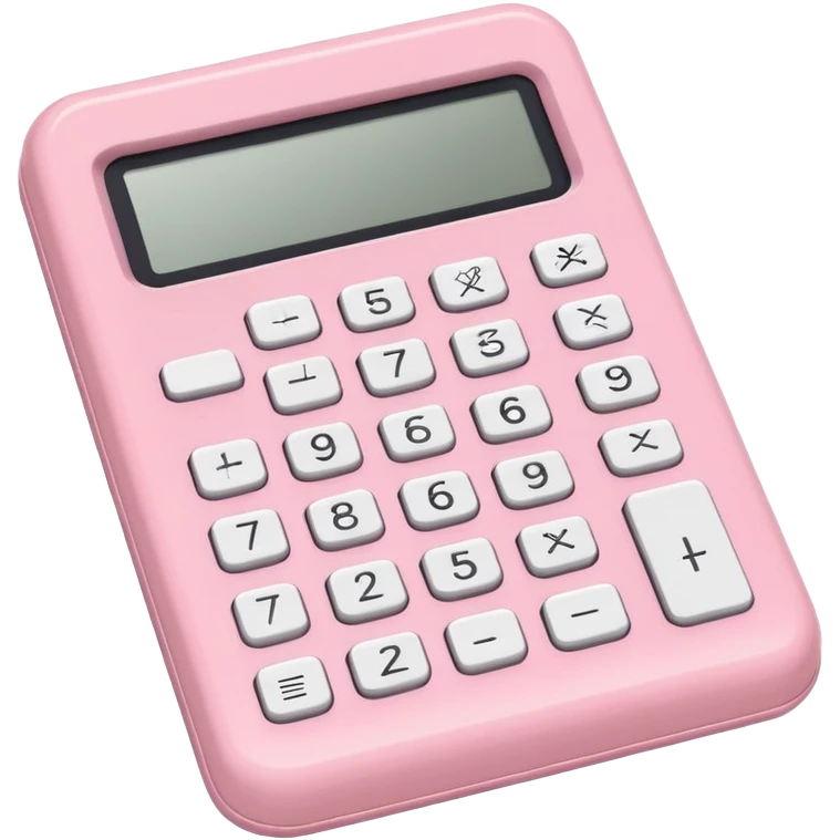 Light Pink Calculator  emoji