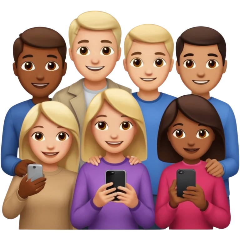 people searching something with iphone emoji