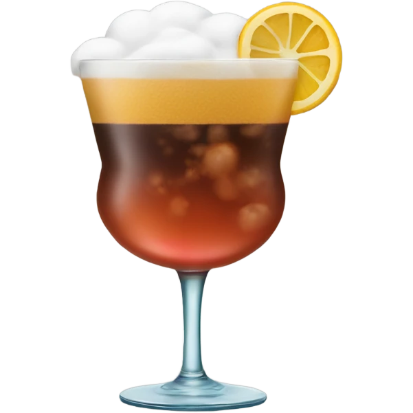 cocktail with foam emoji