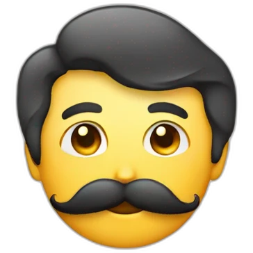 Moustache rectangulaire emoji