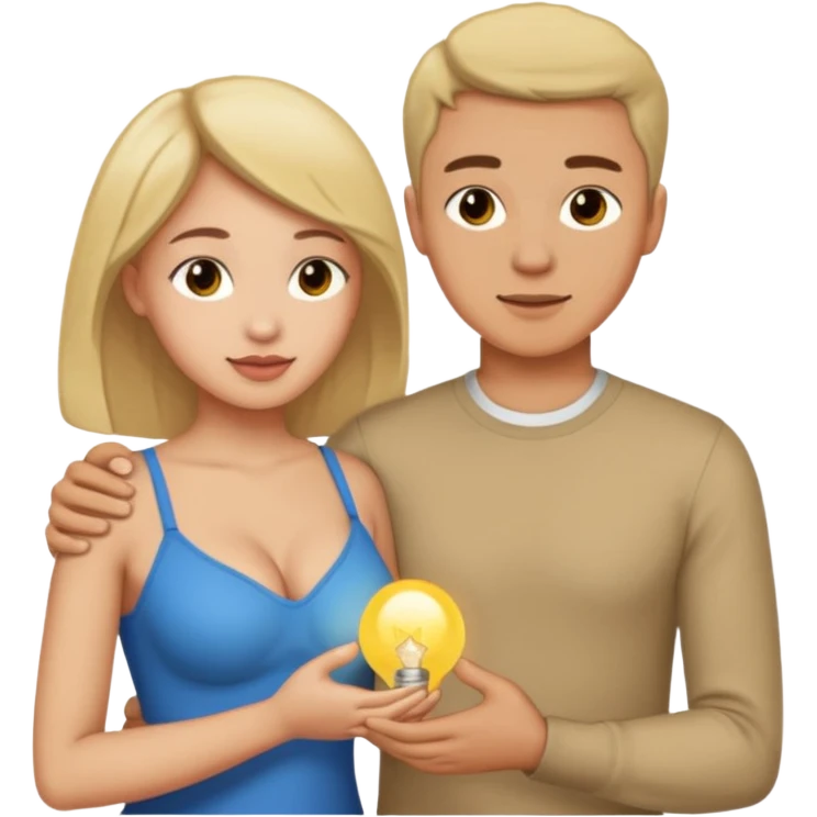 Çıplak erkek çıplak kızın memelerini elliyor emoji