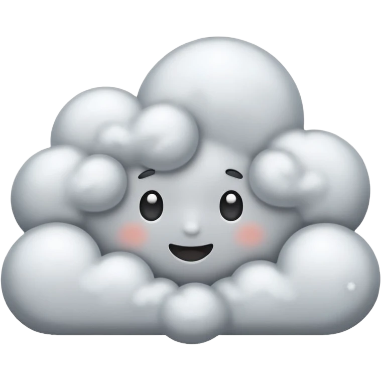a cloud that is snowing emoji