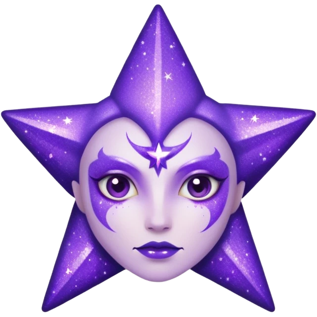 star demon purple glitter emoji