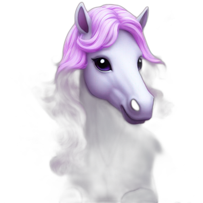 angel unicorn neon emoji