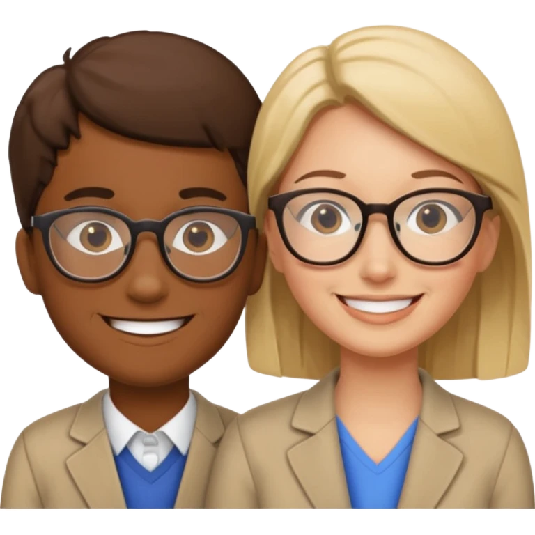two teachers in love emoji