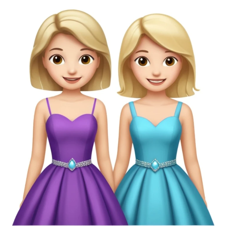 girls in a prom emoji