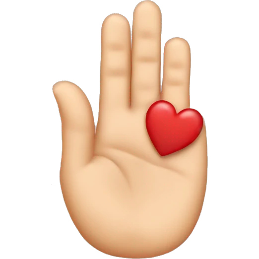 Finger heart emoji